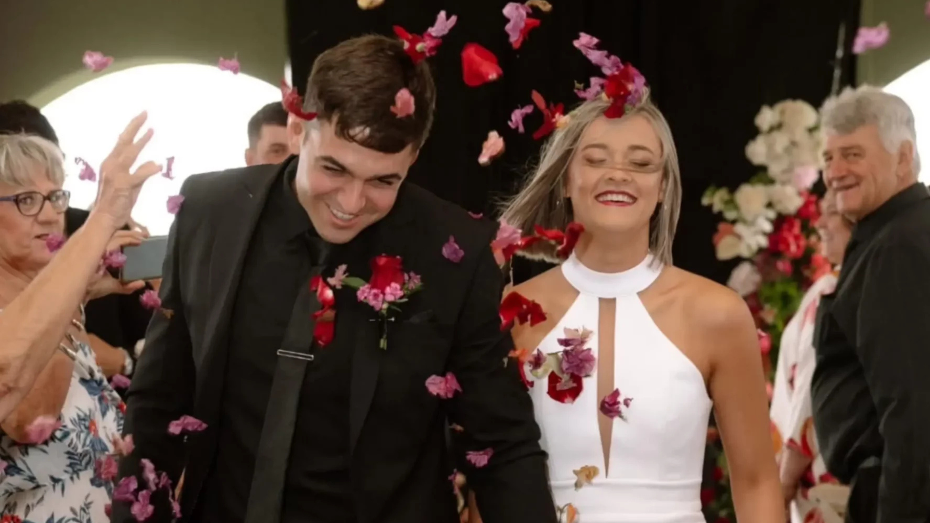 Wedding celebration moment